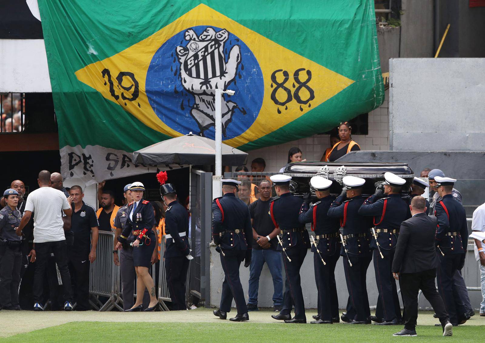 Death of Brazilian soccer legend Pele in Santos