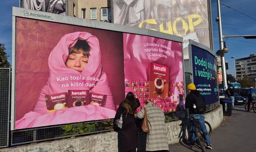 Zagrep&ccaron;ani mazili reklamu i &bdquo;brali&ldquo; kavu s billboarda u re&zcaron;iji Barcaff&egrave;a i Pro Media Grupe