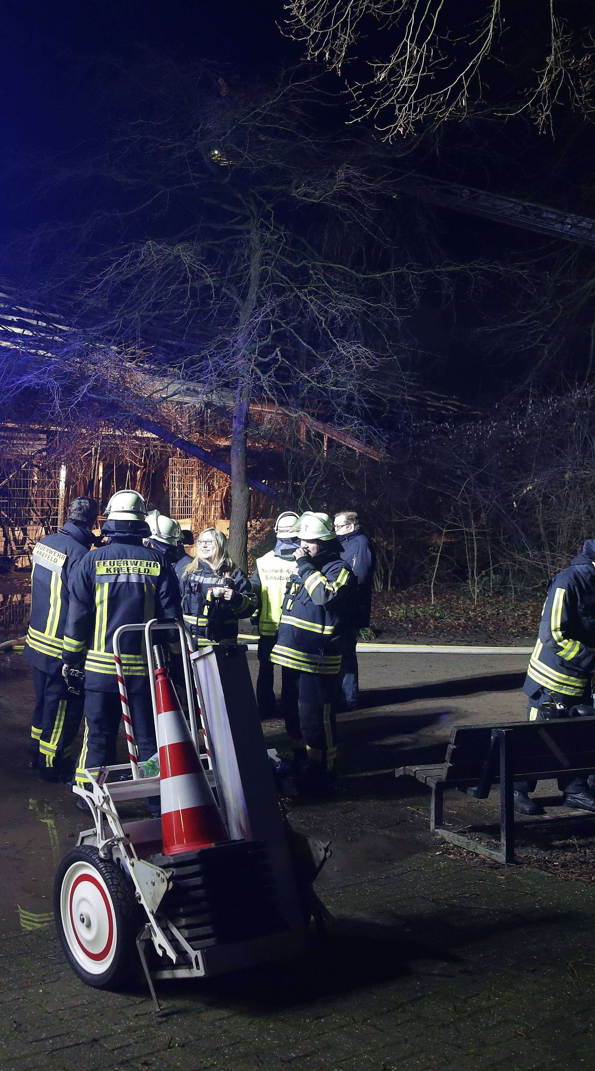 Fire at Krefeld Zoo