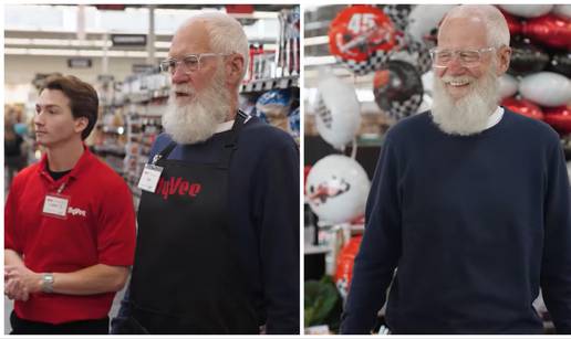 David Letterman 'zaposlio' se u trgovini: 'Nikad ne znaš na kog ćeš naletjeti dok kupuješ ovdje'