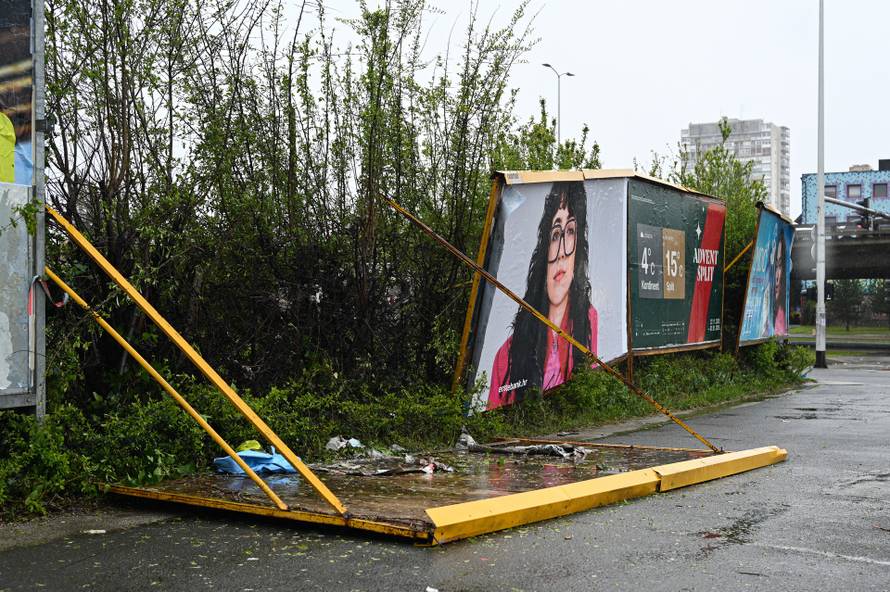 Olujno nevrijeme napravilo veliku štetu u Zagrebu