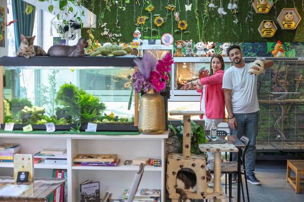 Zagreb: Emilija i Amer Alaydi otvorili su kafić Animal caffe