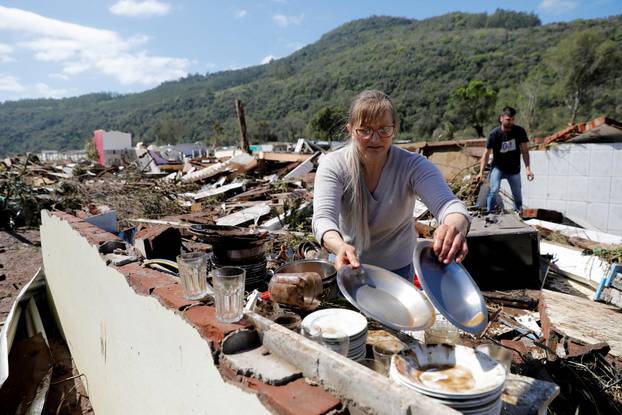 Extratropical cyclone hits Rio Grande do Sul