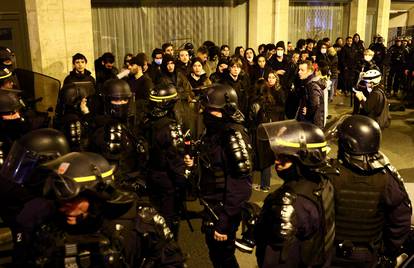 Anti-pension bill protest in Paris