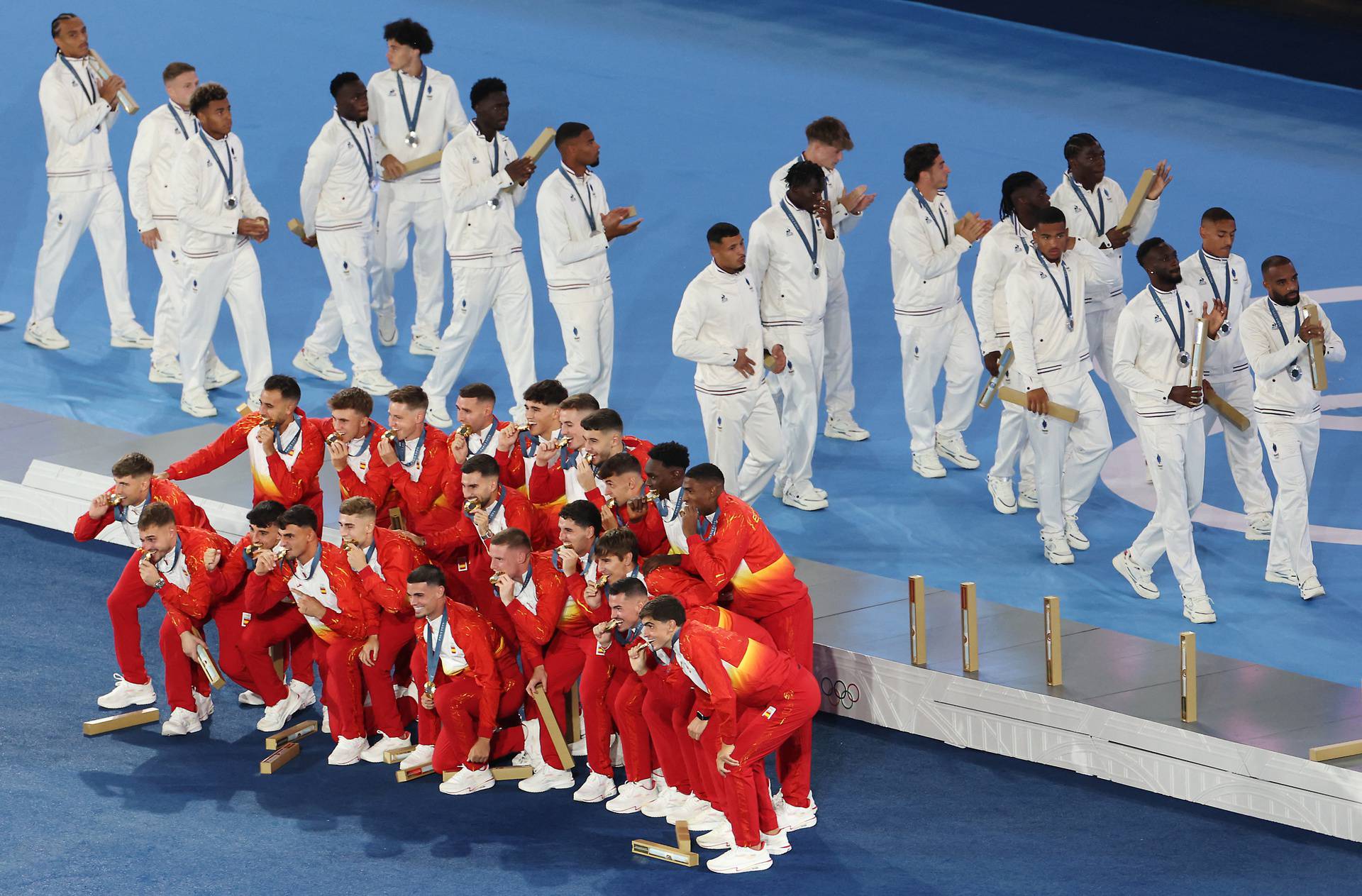 Football - Men's Victory Ceremony