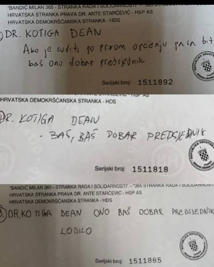 Kotiga opet na listićima: 'On bi bijo baš ono dobar precjednik'