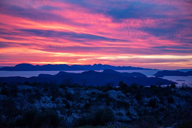 Sumrak nad Dubrovačkim primorjem