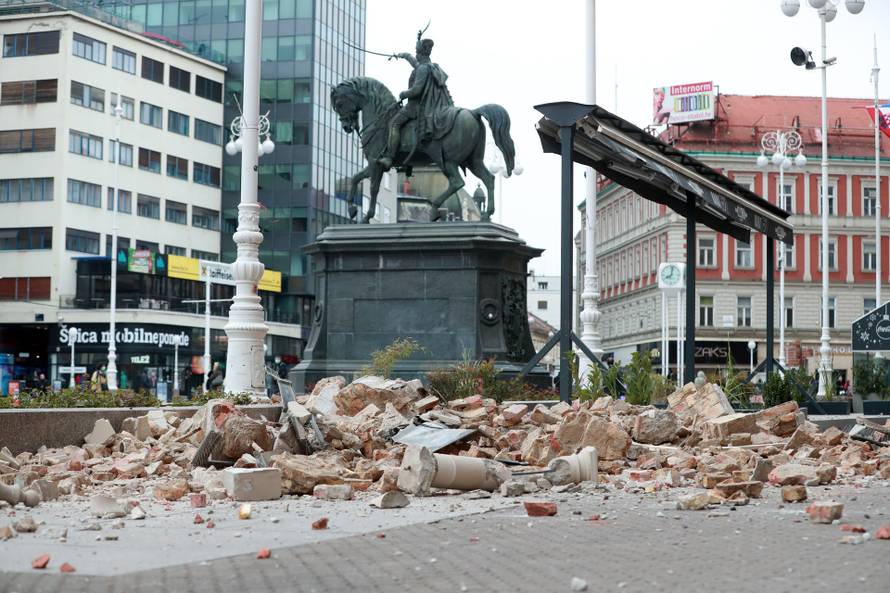 Oštećenja u centru Zagreba nakon potresa