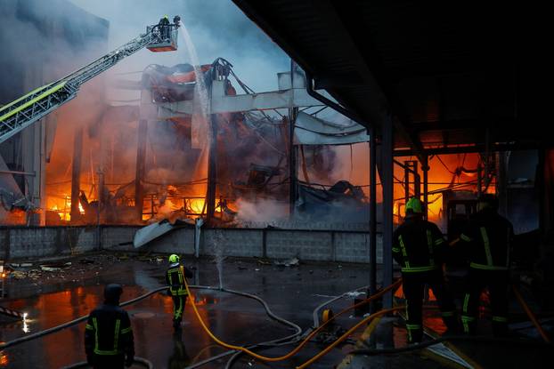 Aftermath of a Russian missile attack in Kyiv