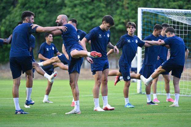 Zagreb: Trening nogometaša Dinama uoči utakmice protiv Vikinga