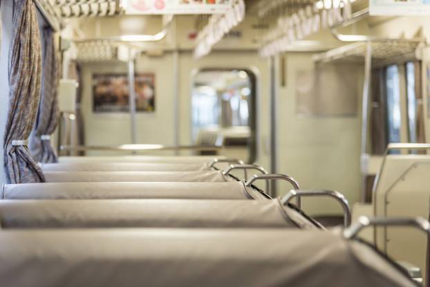 Empty seat on train
