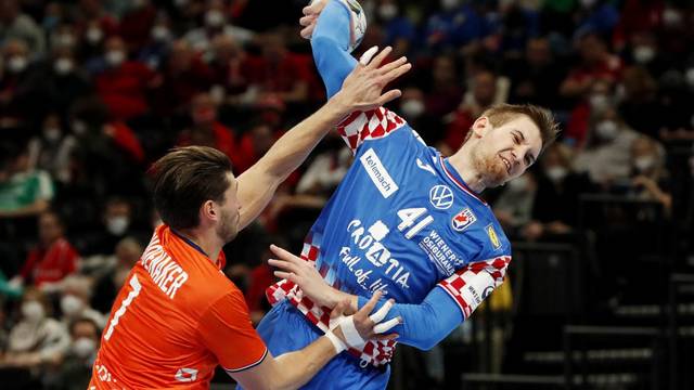 EHF 2022 Men's European Handball Championship - Main Round - Netherlands v Croatia