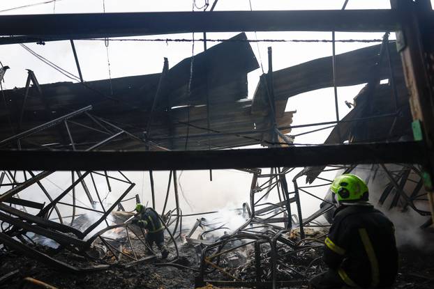 Aftermath of a Russian missile attack in Kyiv