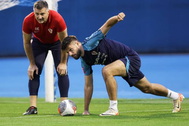 Zagreb: Trening hrvatske nogometne reprezentacije