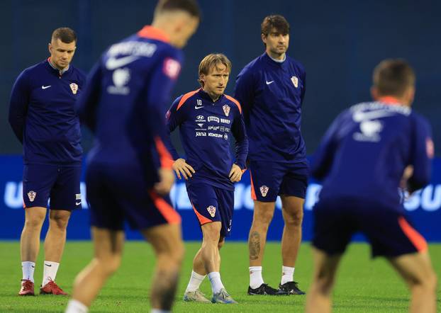 Zagreb: Trening hrvatske nogometne reprezentacije uoci utakmice protiv Skotske
