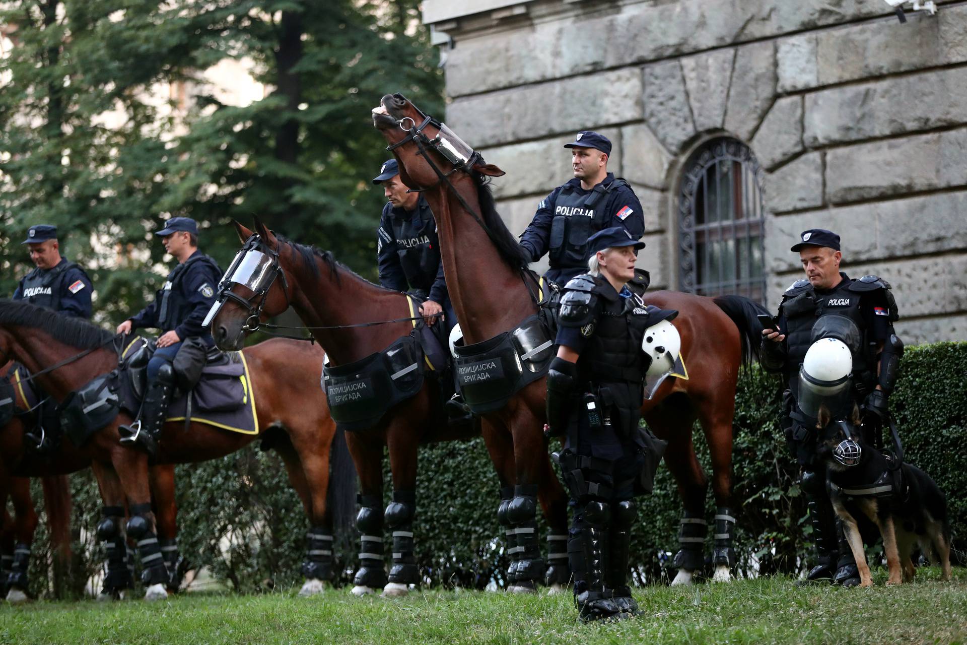 Protest amid the spread of the coronavirus disease (COVID-19) in Belgrade