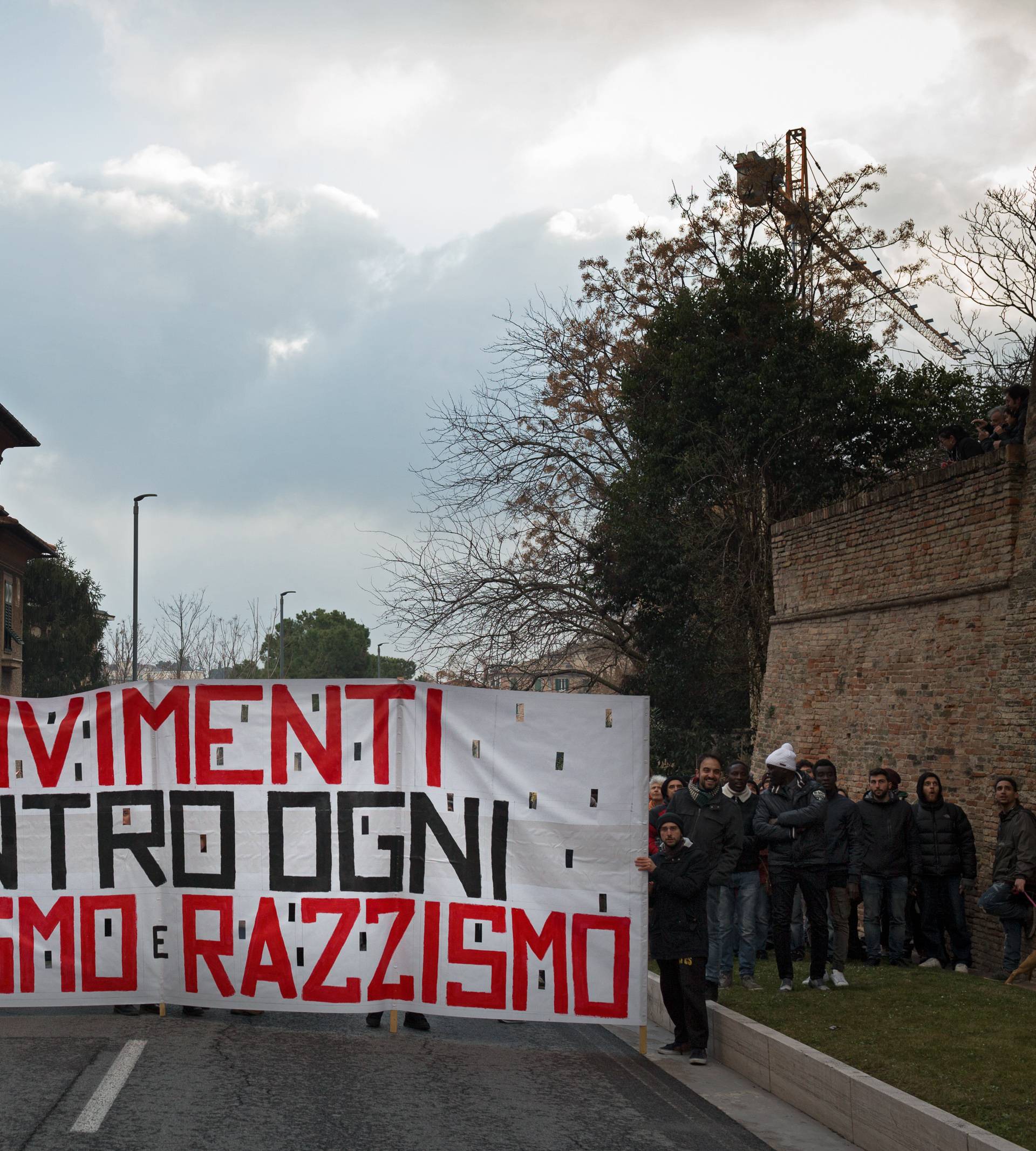 Macerata: Demonstration against fascism and racism