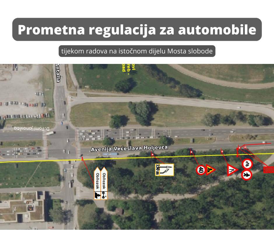 FOTO U utorak počinju radovi na Mostu slobode u Zagrebu: Ovo je nova regulacija prometa