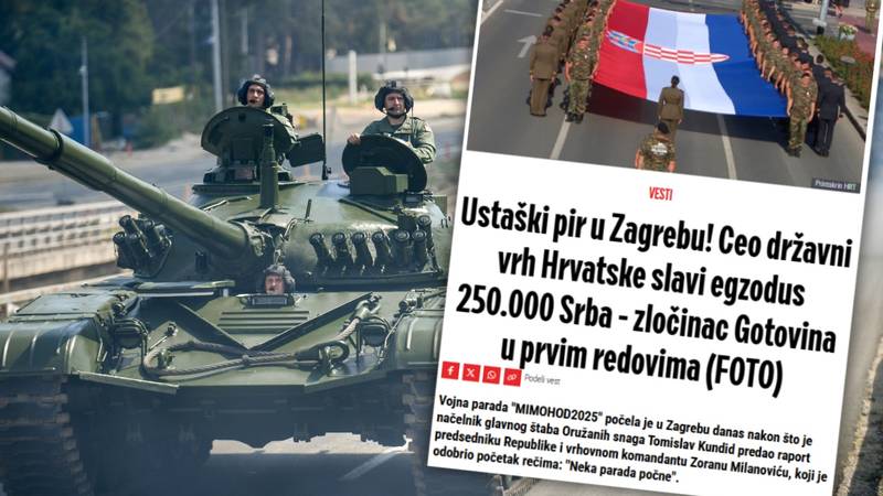 Srbski mediji z negativnimi odzivi na hrvaško obeležitev 30. obletnice operacije Nevihta