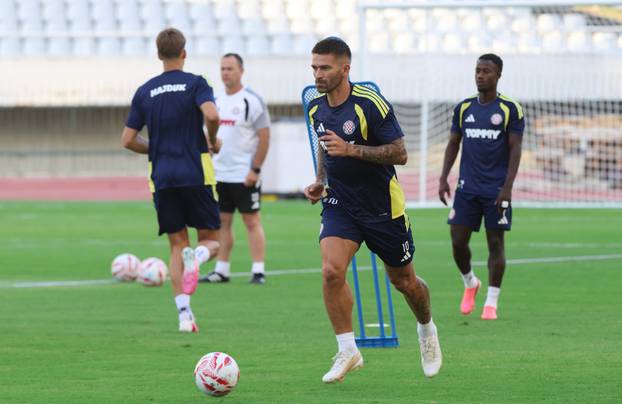 Split: Hajduk održao trening na Poljudu uoči sutrašnje utakmice