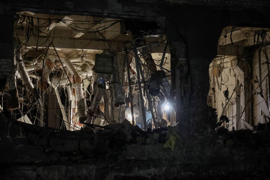 Aftermath of a Russian missile attack in Kyiv