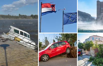 Zbrajaju se štete: Bura čupala stabla, semafore, rušila zidove