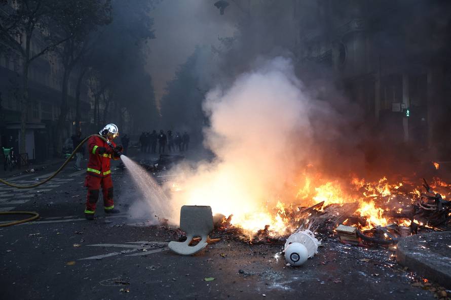 Nationwide protests in France against the cost of living