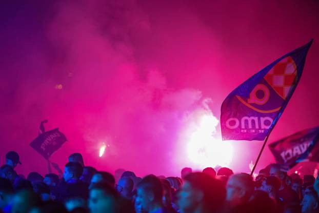 Slavlje u Zagrebu nakon Dinamova osvajanja dvostruke krune