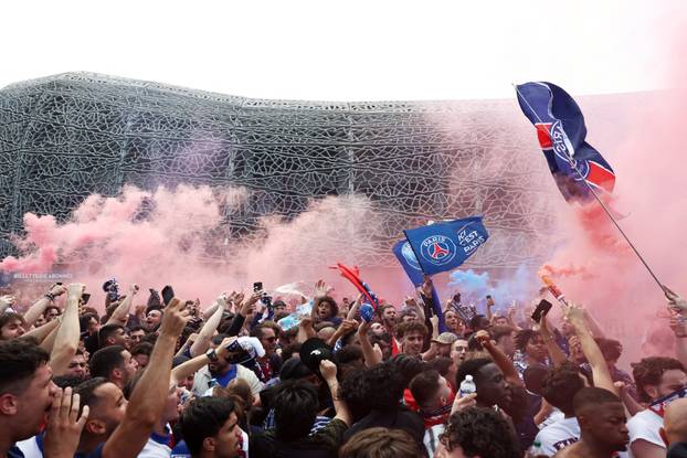 Champions League - Final - Paris St Germain fans gather in Paris