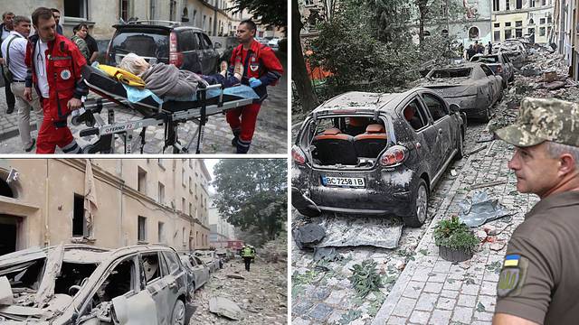 VIDEO Strašan ruski napad na Lavov: Pogodili su stambenu zgradu, ima mrtvih i ranjenih