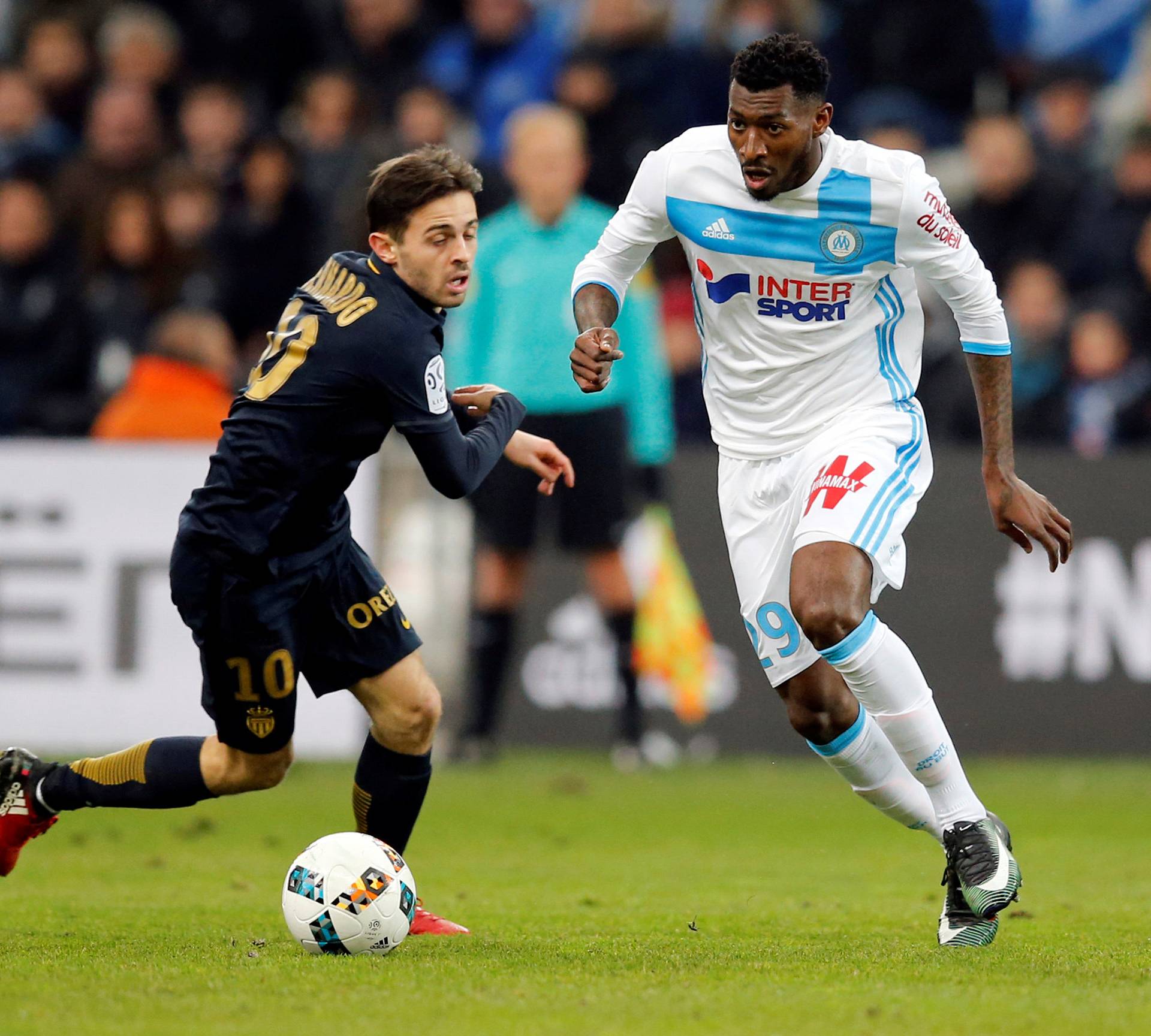 Football Soccer - Marseille v Monaco - French Ligue 1 - Orange Velodrome stadium