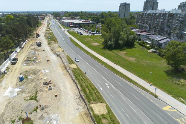 Zagreb: Radovi u Sarajevskoj snimljeni iz zraka