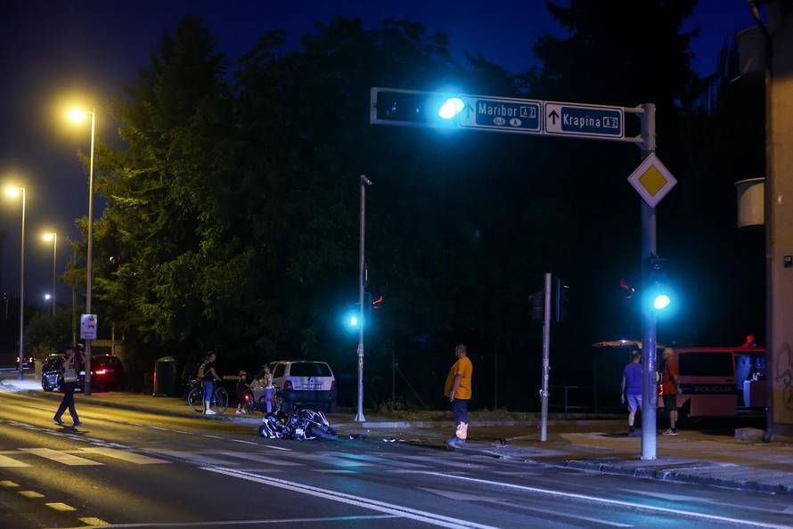 Teška prometna nesreća u centru Zagreba: Sudarili se kombi i motocikl