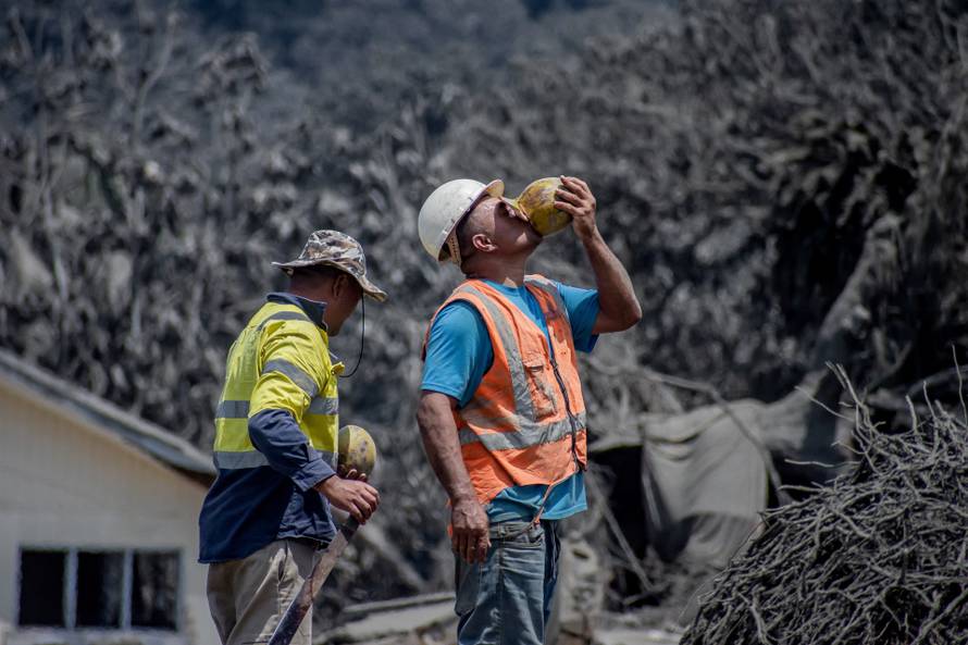 Aftermath of volcanic eruption and Tsunami in Tonga