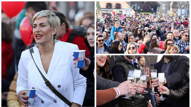 Samobor tradicionalno dočekao Novu godinu u podne, veselom slavlju se pridružila i Nika Fleiss