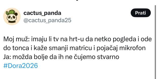 FOTO Pljušte reakcije: Evo što su na mrežama pisali tijekom Dore