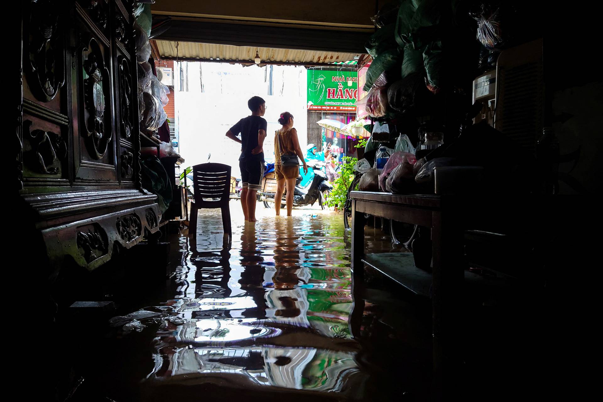 Floods following the impact of Typhoon Yagi, in Hanoi