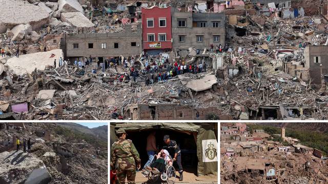 Ruševine, tuga i očaj u Maroku:  Snimke iz zraka otkrile  razmjere razaranja nakon jakog potresa
