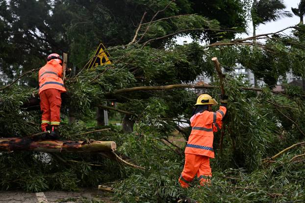 Typhoon Wipha made landfall in Taishan