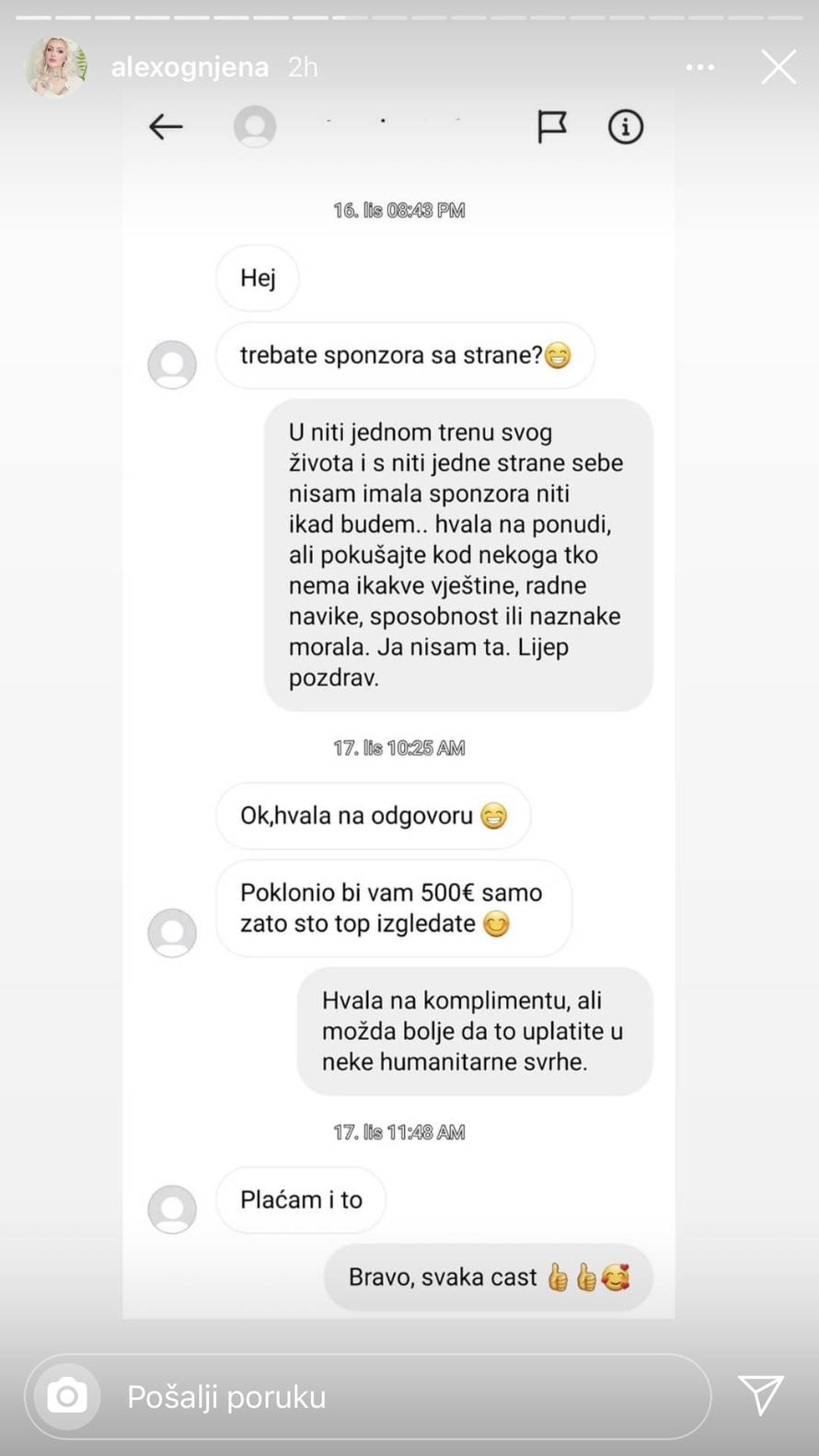 Alex Ognjenoj nude 3000 eura za jednu noć: 'Objavit ću vam imena da vam žene sve vide!'