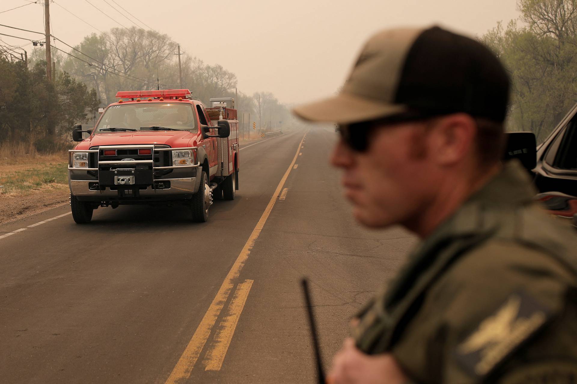 Wildfires near Las Vegas, New Mexico