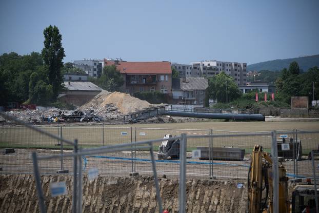Zagreb: Rušenje stadiona u Kranjčevićevoj
