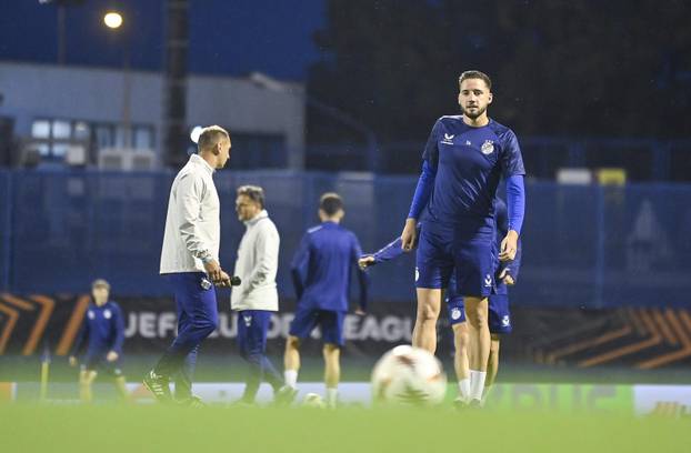 Zagreb: Trening GNK Dinamo uoči utakmice protiv Fenerbahce F.K.