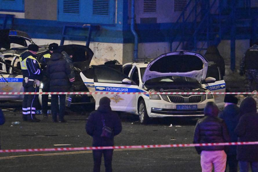 Russia Traffic Police Car Blast