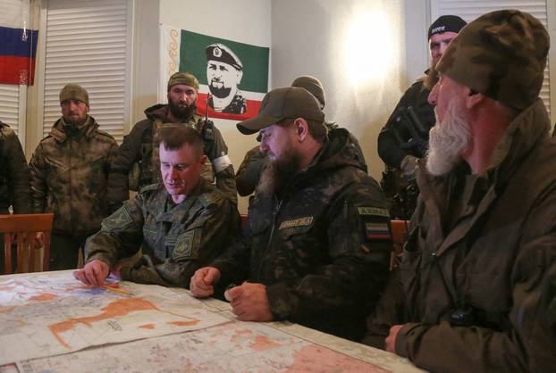 FILE PHOTO: Head of the Chechen Republic Ramzan Kadyrov visits Mariupol