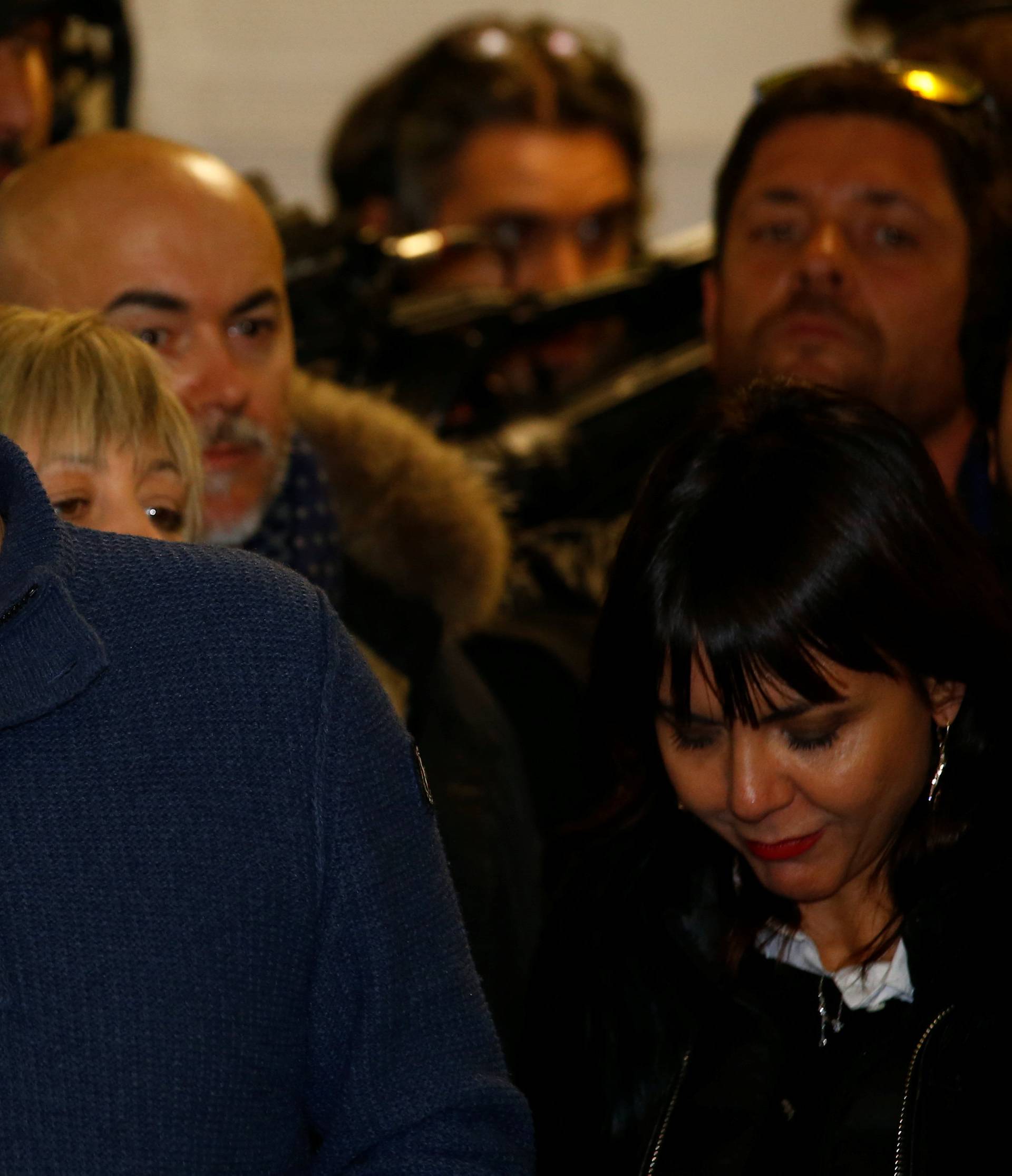Northern League party leader Matteo Salvini arrives to casts his vote at a polling station in Milan