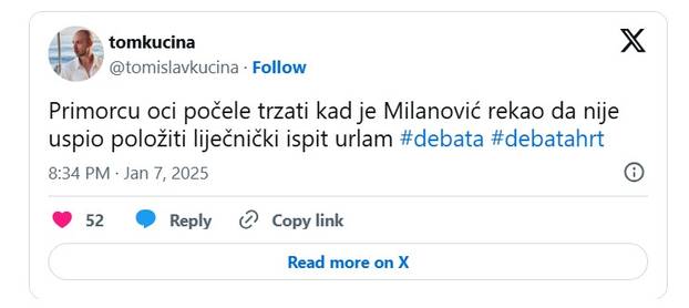 FOTO Internet se još nije ugasio! Ljudi o debati: 'Slogan drugog kruga je - kakvo je, takvo je...'