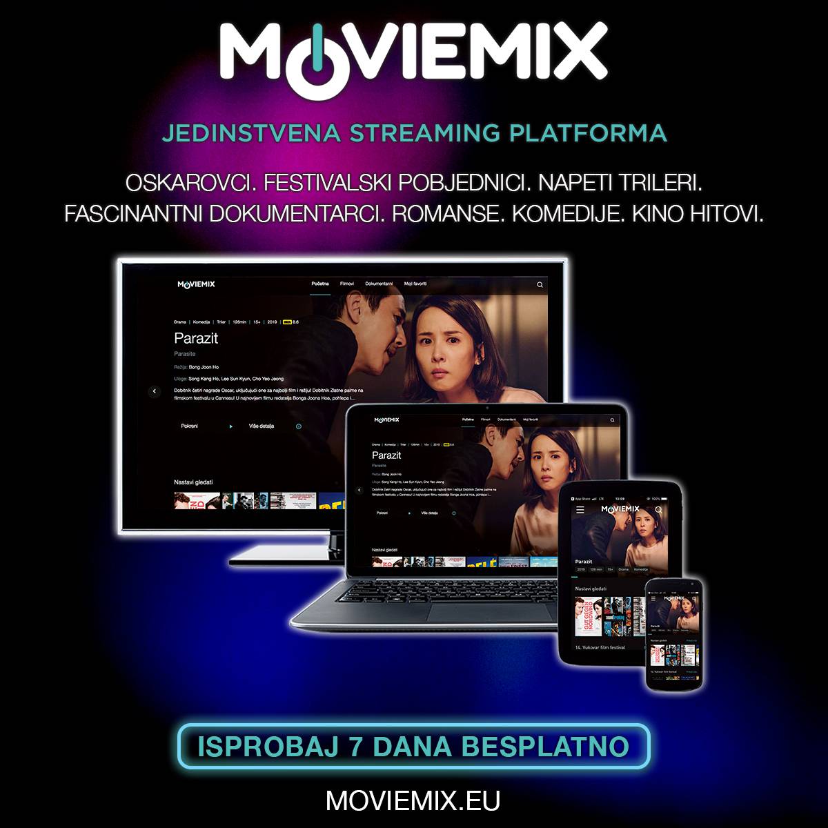 Moviemix - Potpuno drugačija filmska platforma!