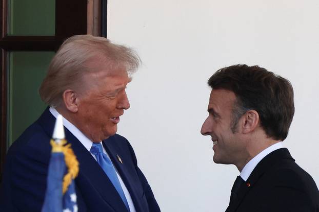 U.S. President Trump meets with French President Macron, in Washington