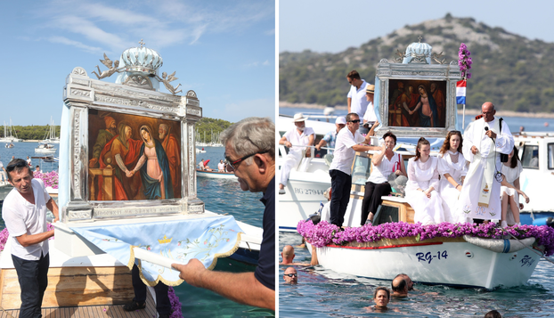 FOTO U Rogoznici  povorka u čast Gospe od Karmela: Vraćamo je brodicom u svoju kapelicu!